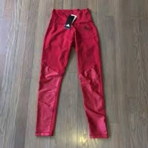 Adidas Bold Red Active Leggings